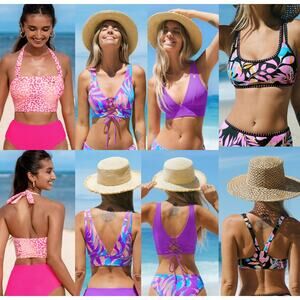 Cupshe lot of 3 Swimming TOPS ONLY